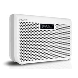 Pure ONE Midi Series 3 Portable DAB/FM Clock Radio in Cool White